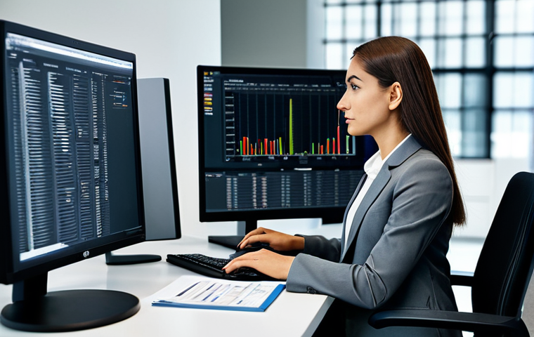 CFA 학습 시 자주 하는 실수 - **Professional Investment Analyst:** A fully clothed, professional investment analyst in a modern of...