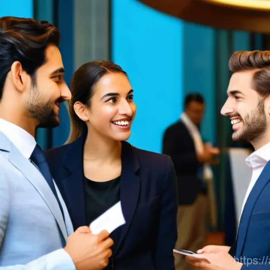 CFA 취득 후 네트워킹 방법 - **Image Prompt 1: Vibrant CFA Networking Event**
    A diverse group of modern business professional...