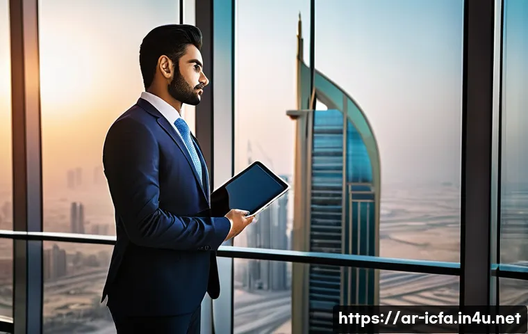 CFA와 금융권 연봉 협상의 포인트 - **Prompt 1: "A confident and successful Arab financial professional, either male or female in their ...